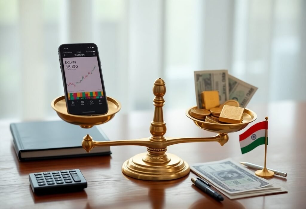 Asset Allocation 101 – Balancing Equity, Debt, and Gold for Indian Investors